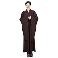 Shaolin Temple Zen Buddhist Robe Monk Kung Fu Long Gown Unisex