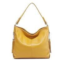 Fashion Soft Real Genuine Leather Tassel Women's Handbag Ladies Shoulder Tote Messenger Hobo Bag Satchel