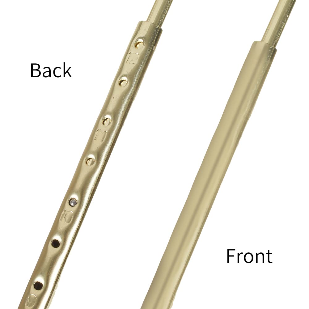 8 9 10 11 12 inch Lamp Shade Harp Holder, ALUCSET Adjustable Lamp Harp Kit, Fit Both Standard Lamp Rod and E14 E26 E27 Light Base UNO Fitter Adapter Converter Finial Set, Lampshade Bracket (Gold)