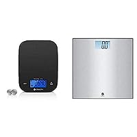 Etekcity Food Kitchen Scale and Stainless Steel Digital Body Weight Bathroom Scale
