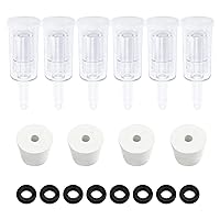 Kimchi 3/8 inch ID Plastic Airlock Fermenter and Silicone Grommets for Fermenting Sauerkraut Brewing Wine 12 Pcs Airlock Vankcp 3-Piece Air Locks Set for Fermentation BPA-Free 5/8 inch OD Beer 