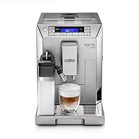 Delonghi Eletta Deluxe Edition Automatic Espresso Machine w/ Latte Crema System, Stainless Steel - ECAM45760S (Renewed)