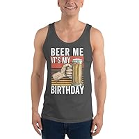 Funny Beer Me Its My 21st Birthday Retro Vintage Drinking Unisex Tank Top