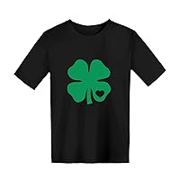 Baby Kids Toddler Baby Girls Boys Spring Summer St.Patric.k's Day Print Short Sleeve Tshirt Pullover Clothes Shirt