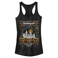 Harry Potter Deathly Hallows Hufflepuff House Sweater Women's Fast Fashion Racerback Tank Top