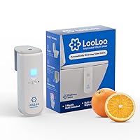 LooLoo Automatic Touchless Toilet Spray Starter Kit (Dispenser +1 Fragrance Bottle) - Citrus Fresh Fragrance