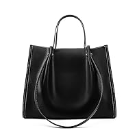 Women's Shoulder Bag - Large Genuine Leather Tote, Versatile Broad-Style Design