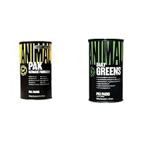 Animal Pak - Convenient All-in-One Vitamin & Supplement Pack - Zinc & Greens Pak - Chlorophyll