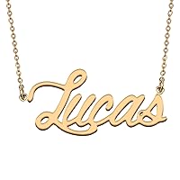 HUAN XUN Personalized Jewelry Custom Initial Pendant Custom Name Necklaces for Women Girls