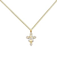 14k Two Tone Gold Jesus Face Religious Pendant Charm Box Necklace Chain
