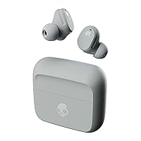 Skullcandy Mod In-Ear Wireless Earbuds, 34 Hr Battery, Microphone, Works with iPhone Android and Bluetooth Devices - Grey/Blue