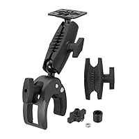 ARKON Mounts Robust Clamp Mount with Security Knob – 4-Hole AMPS Compatible