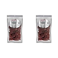 Old Trapper Zero Sugar Beef Jerky | Traditional Style Real Wood Smoked | Healthy Snack Made from 100% Top Round Steaks | 8 Ounce Bag (Pack of 2)
