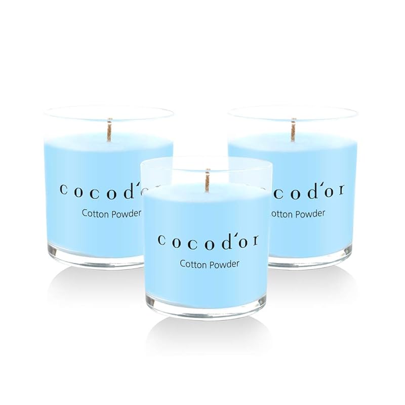 Mua COCODOR Premium Jar Scented Candles/Cotton Powder / 3 Pack ...
