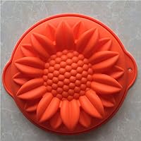 Large Sunflower Silicone Mold for Cake Baking Pizza plate moon cake pan