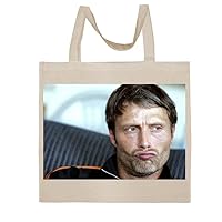 Mads Mikkelsen - A Nice Graphic Cotton Canvas Tote Bag FCA #FCAG555616