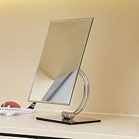 cosmetic mirro Square Single-sided HD Stainless Steel Silver Mirror + ABS Plastic Shell Cosmetic Mirror Home Vanity Mirror Counter Mirror