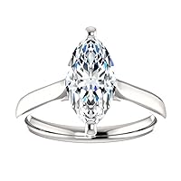 Riya Gems 3.90 CT Marquise Infinity Accent Engagement Ring Wedding Eternity Band Vintage Solitaire Silver Jewelry Halo-Setting Anniversary Praise Ring Gift