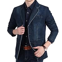 Denim Men Cotton Outerwear Male Coat Jacket Slim Fit Jeans Blazers