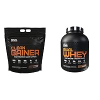 Rivalus Clean Gainer - Chocolate Fudge 10 Pound - Delicious Lean Mass Gainer & Rival Whey - Rich Chocolate 5lbs
