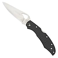 Spyderco Byrd Lightweight Knife with Stainless Steel Blade and High Performance FRN Handle