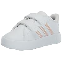 adidas Unisex-Child Grand Court 2.0 Elastic (Little Big Kid) Sneaker