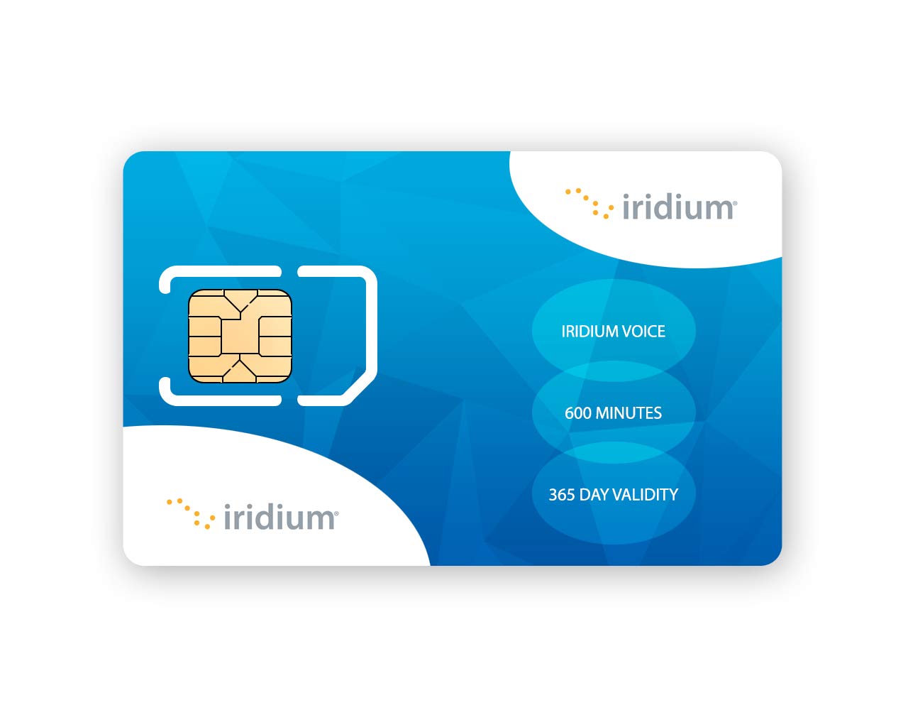 Iridium Satellite Phone Global Prepaid SIM Card with 600 Minutes (12 Month Validity)