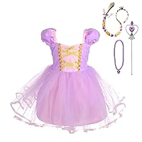 Dressy Daisy Princess Costumes Birthday Fancy Halloween Xmas Party Dresses Up for Toddler Girls with Accessories Size 3T