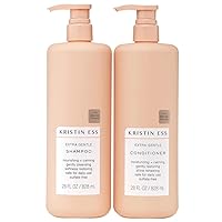 Kristin Ess Extra Gentle Shampoo and Conditioner, 28 fl oz, 2-pack