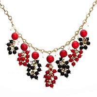 Chain Balls red Grapes Brass gems Crystals Nickel Free Jewelry Designer Ethno