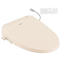 Moen EB1500-E 3-Series Standard Electronic Bidet Toilet Seat with Remote Control, EB1500, Biscuit