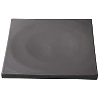 Ase Shinzo Shoten Brand Plate, Rikyu Black, 4.7 x 4.7 x 0.4 inches (12 x 12 x