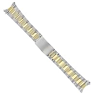 Ewatchparts 20MM OYSTER WATCH BAND BRACELET COMPATIBLE WITH ROLEX DATEJUST 16013 16233 GOLD/SS TWO TONE