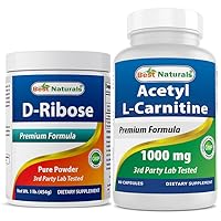 D-Ribose Powder 1 Pound & Acetyl L-Carnitine 1000mg