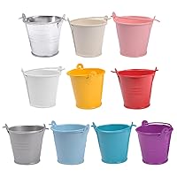Metal Bucket Candy Box Wedding Party Souvenirs Gift Pails Desktop Storage Barrels Kids Toys Office Decoration Metal Bucket With Lid And Handle