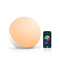 Hifree Smart Table Lamp, Dimmable Desk Lamp with App/Voice Control, LED RGB Color Changing Touch Lamp, Night Lamp for Bedroom Compatible with Alexa