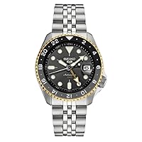 SEIKO SSK021J1,Men Sports,GMT,Mechanical,Automatic,Stainless,Silver Tone,WR,SSK021