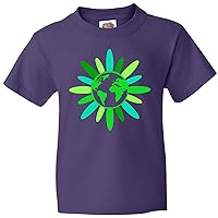 inktastic Earth Day Green Abstract Flower Youth T-Shirt