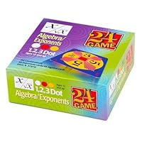 96-Card Deck: Algebra/Exponents Math Card Game