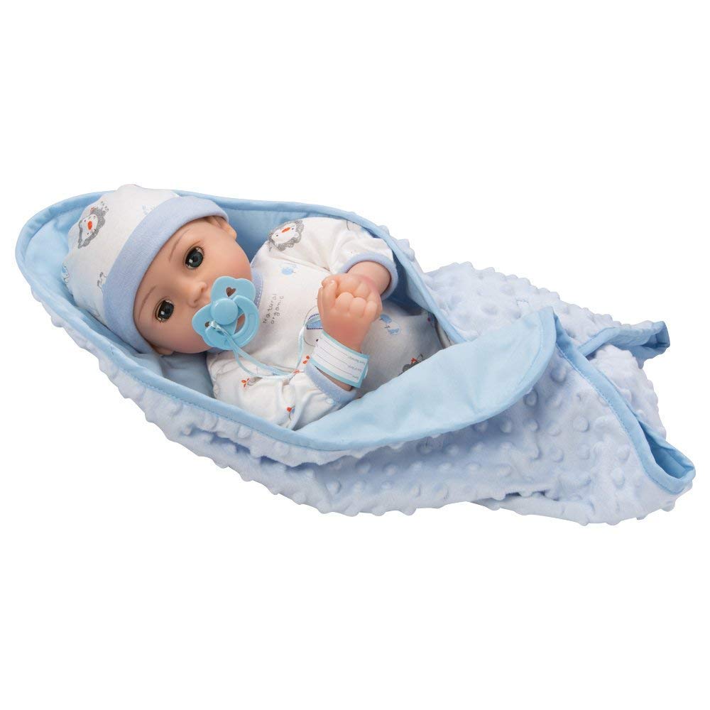 ADORA Adoption Baby Boy Handsome - 16 inch Realistic Newborn Baby Doll with Accessories and Certificate of Adoption