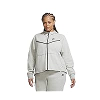 Nike Sportswear Plus Size Zip Womens Active Hoodies Size 1X, Color: Grey/Grey-Grey