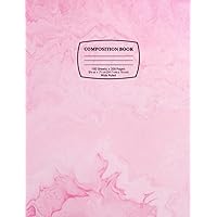 Composition Notebook: Pink Marble 2 College Ruled Lined 200 Page Book (7.44 x 9.69)