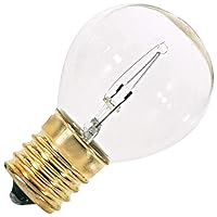 Satco S3621 115/125V Intermediate Base 10-Watt S11/N Light Bulb, Clear