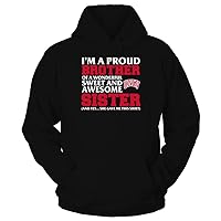 FanPrint UNLV Rebels - I'm A Proud Brother of an Awesome Sister T-Shirt
