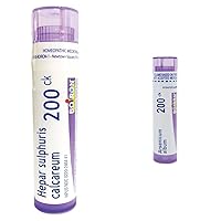 Boiron Homeopathic Medicines: Hepar Sulphuris Calcareum 200CK, 80 Pellets for Cough + Arsenicum Album 200CK, 80 Pellets for Food Poisoning
