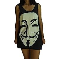 HOPE & FAITH Unisex V for Vendetta Tank Top Vest Singlet Sleeveless T-Shirt Mens Womens Ladies Unisex
