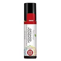 Plant Therapy Chakra 1 Grounded Foundation (Root Chakra) Essential Oil Blend Pre-Diluted Roll-On 10 mL (1/3 oz) 100% Pure, Therapeutic Grade