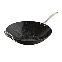 Nordic Ware Basalt Aluminized Steel Spun Wok, 14-Inch, Ceramic Coating