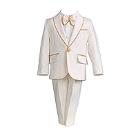 Boys' Two-Piece Suit Set One Button Shawl Lapel Birthday Party Pageboy Tuxedos