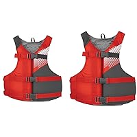 Fit Unisex Adult Life Jacket PFD - Coast Guard Approved, Easily Adjustable for Full Mobility, Lightweight, PVC Free | Universal and Oversize